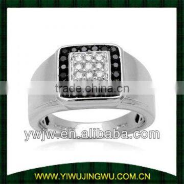 fashion black gemstone men's rings ,men black rings(JW-G11721)