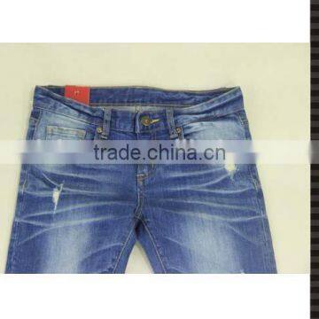 Casual Ladies Jeans Top Design With Heavy Monkey Wash photo-4