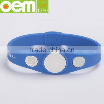 top grade silicone rubber bracelet charm