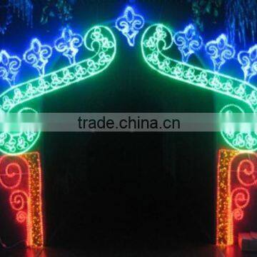 2013 Hot Sales Decorative Large arched Led 3d Motif Light