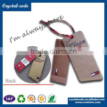 Clothing brand sticker and clothing hang tag