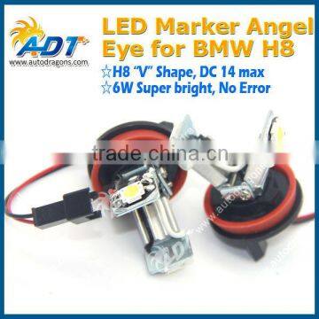 DC14V max H8 6W V shape No error code led marker headlights