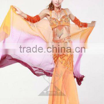 New Tribal Sexy India Belly Dance Fan Veil,Belly Dance Costumes Scarf, Performance Veil (SJ003-1)