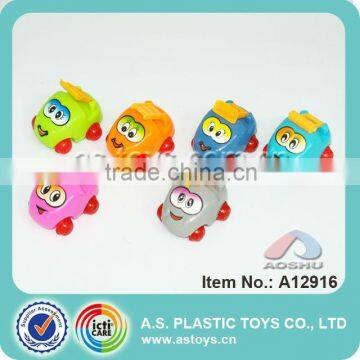 6 Styles Lovely Cartoon Pull Back Engineering Car Toys