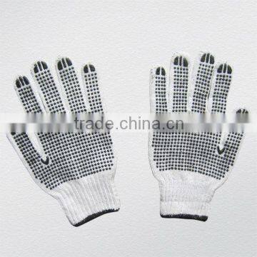 Both sides PVC dotted glove