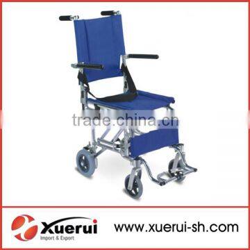 Mini foldable portable aluminum wheelchair