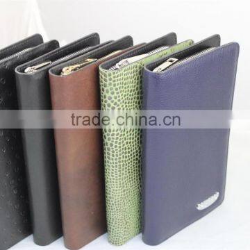 2015 Newest Style Leather Wallet, High Quality Different Leather Men's Wallet With Metal Logo Fashion Wallet photo-3