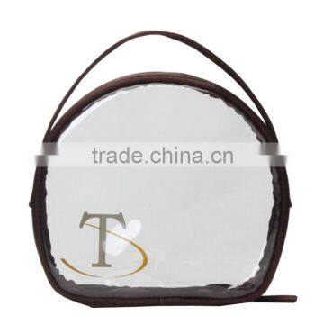 Satin Fabric Cosmetic Bag/clear Travel Toiletry Bags Made in China photo-3