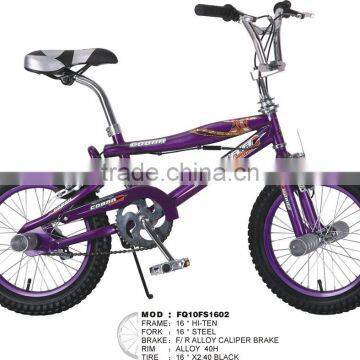 16 inch BMX bike freestyle bike(FQ10FS1602) wholesalers in china cheap bicycles