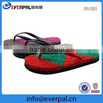 PVC carpet soft mesh noodle slipper beach slipper