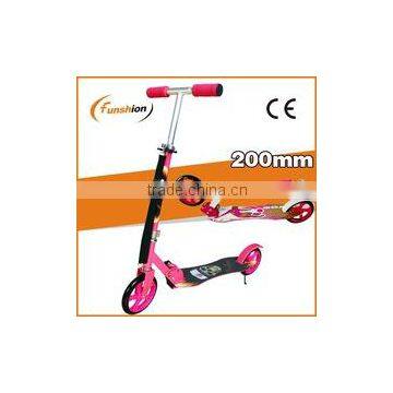Outdoor sports 2 big wheel push stunt aluminum foot adult kick scooter