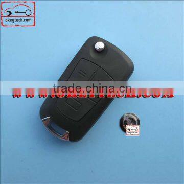 OkeyTech Opel 3 buttons replacable key shell HU100 for opel flip key for Opel key cover for Opel