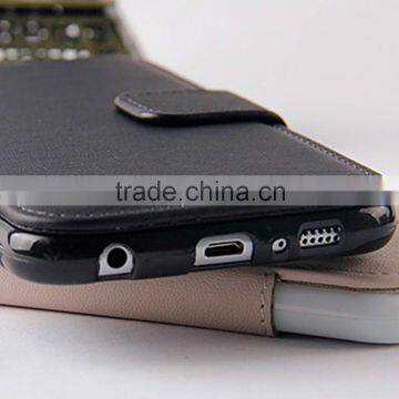 Good Quality Durable Leather Flip Case for Samsung Galaxy S6