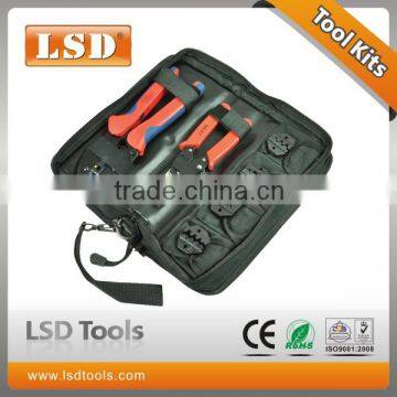 LY-K30J crimping tool set with 0.5-6mm2 crimping tool cable cutter four replaceable dies hand tool bag