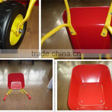 China steel pink color wheel barrow