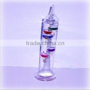 glass weather galileo thermometer