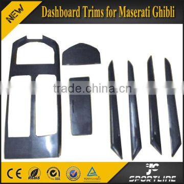 Ghibli Carbon Fiber Dashboard Moulding Trims for Maserati 7pcs/set