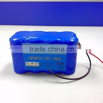 12V 10Ah good quality led light lifepo4 rechargeable battery pack