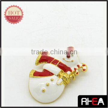 2014 Fashion Alloy Christmas Gift Snowman Brooch Jewelry