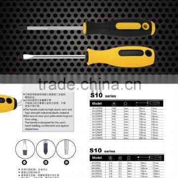 Free sample hand tools manufacturer cordless PH0/Ph1/PH2 screwdriver/Double end reversible screwdriver with magnetic flatted/cro