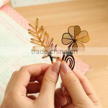 Fancy metal bookmark wholesale by china manufacturer