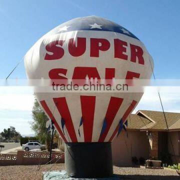 American Flag Logo Inflatable Hot Air Balloon