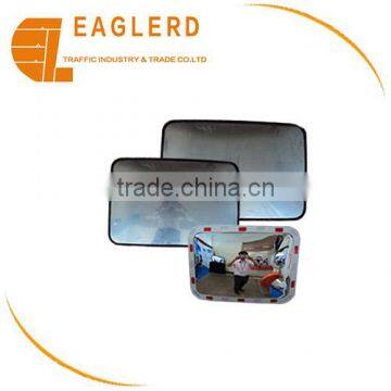 outdoor rectangular road convex mirror