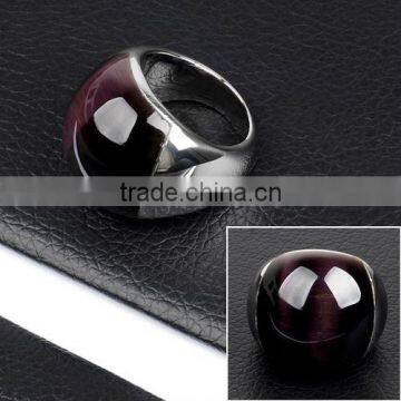 2012Fashion Design Stainless Steel Bright Stone Colour Ring(DR10171)