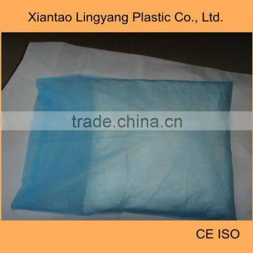 Disposable blue nonwoven pillow cover/pillow case