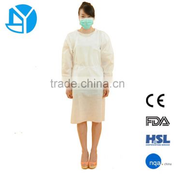 Cheap disposable waterproof isolation gown ,pregnant women gown