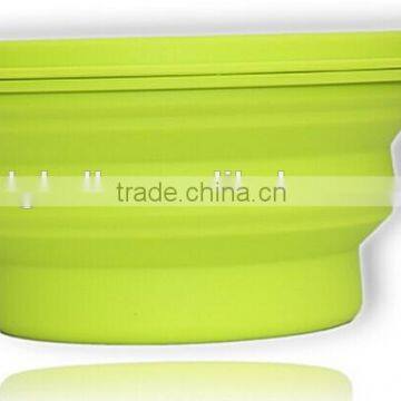 Microwave Oven Safe Silicone Collapsible Snack Box Lunch box Collapsible Snack Box travel bowl