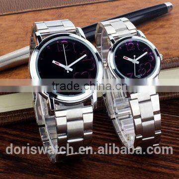 Fashion Lady Watch 2015 Most Hot Selling Cheap Alloy Watch Colorful Fashion for Couple Watch Set