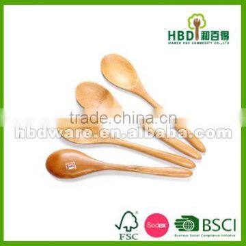 4 pcs small bamboo spoon set