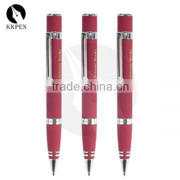 KKPEN Fashion popular red rubber ink ball pen