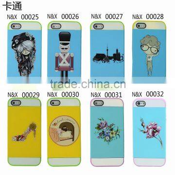 New Design Phone Cover Case DIY Colorful Person Phone Mobile Accessory For iphone5
