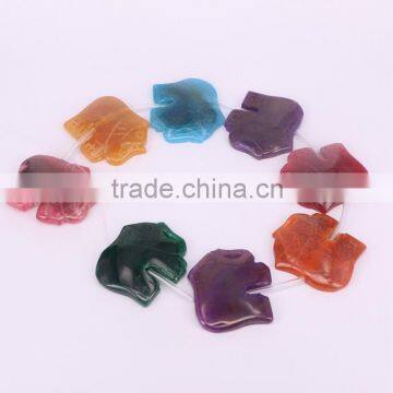 Full Strand Mix Color elephant shape Druzy Agate Stone Beads For Jewelry Making