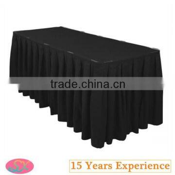 Factory Sell High Quality Accordion Pleat Polyester Table Skirt