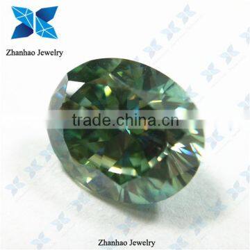 Green Oval cut Loose Moissanite Diamond for Jewelry