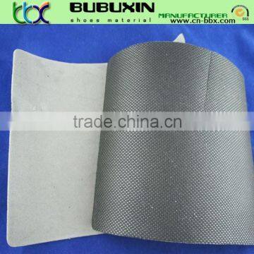 Quanzhou manufacturer supply nylon cambrelle fabric laminated with eva shoe material for shoes lining