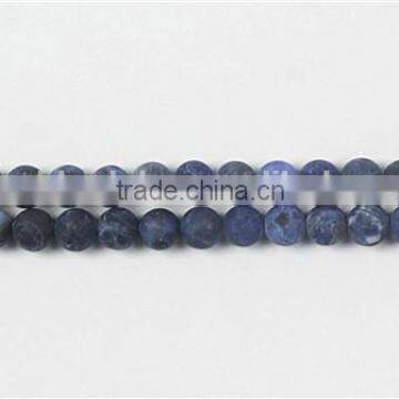 Sodalite Matte Plain Rounds