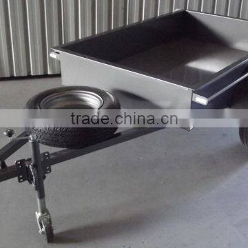 semi cargo box type small box trailer