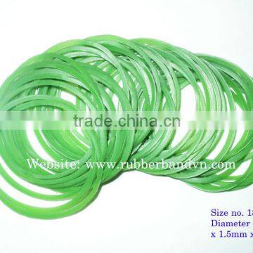 Durable Green Natural Rubber band size 018 EXK manufactured in Viet Nam