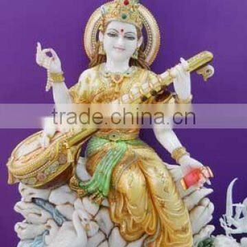 Divine Hindu Goddess Saraswati maa Idol