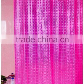 Eco-Friendly Transparent peva fabric shower curtain 3D Water Cube Water bathroom shower curtains bathroom showers