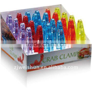 colorful plastic crab clamp