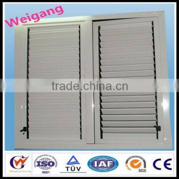 Galvanized steel interior swing shutter doors