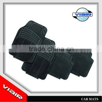 4PCS Driver&passenger Seat Ridged Heavy Duty Rubber Floor Mats