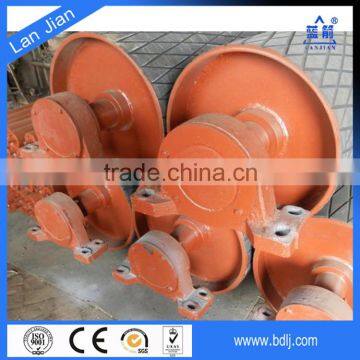 alibaba supplier factory price steel flat conveyor roller, v belt cast iron pulley