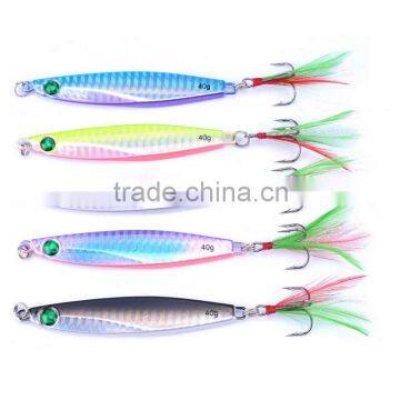 8.7cm 40gFishing metal lure Lead Fish jig head Bass fishing lure spoon jigging lure