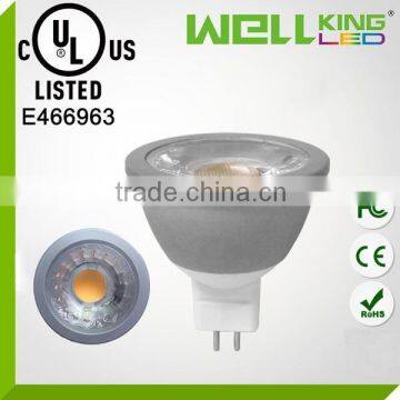 UL energy star 4W 5W 6W 12v cri 90 cob led spot light mr16 220v gu5.3